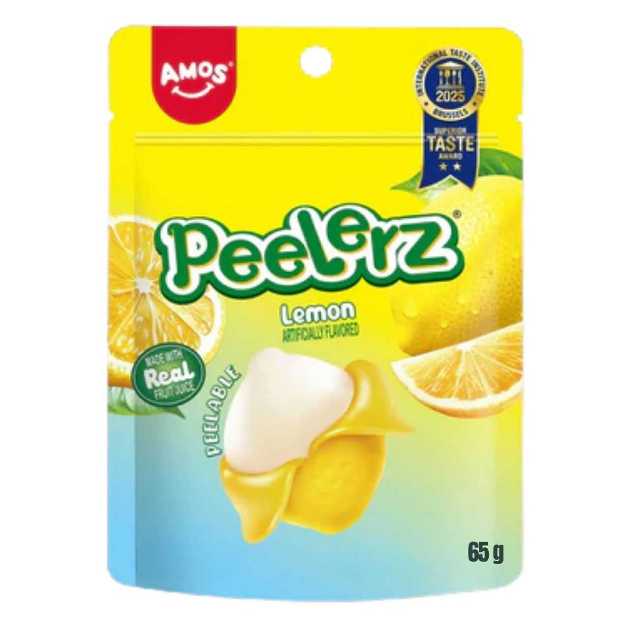 Amos Candy Peelerz Gummy Lemon 65g