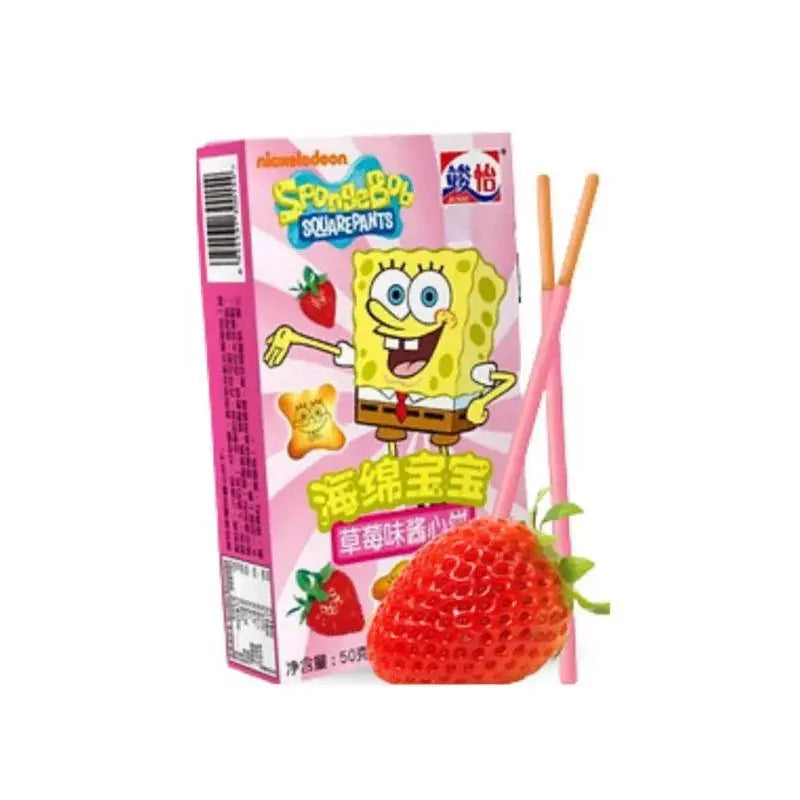 Junyi Aardbei Spongebob Squarepants 48g OhMyCandyBox