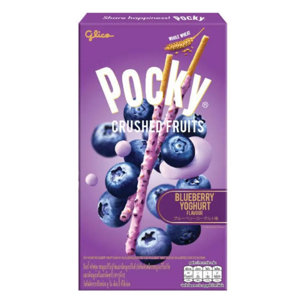 Pocky Fruits Écrasés Myrtille 38g OhMyCandyBox