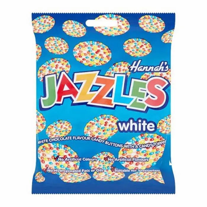 Hannah's Jazzles Wit 140g OhMyCandyBox