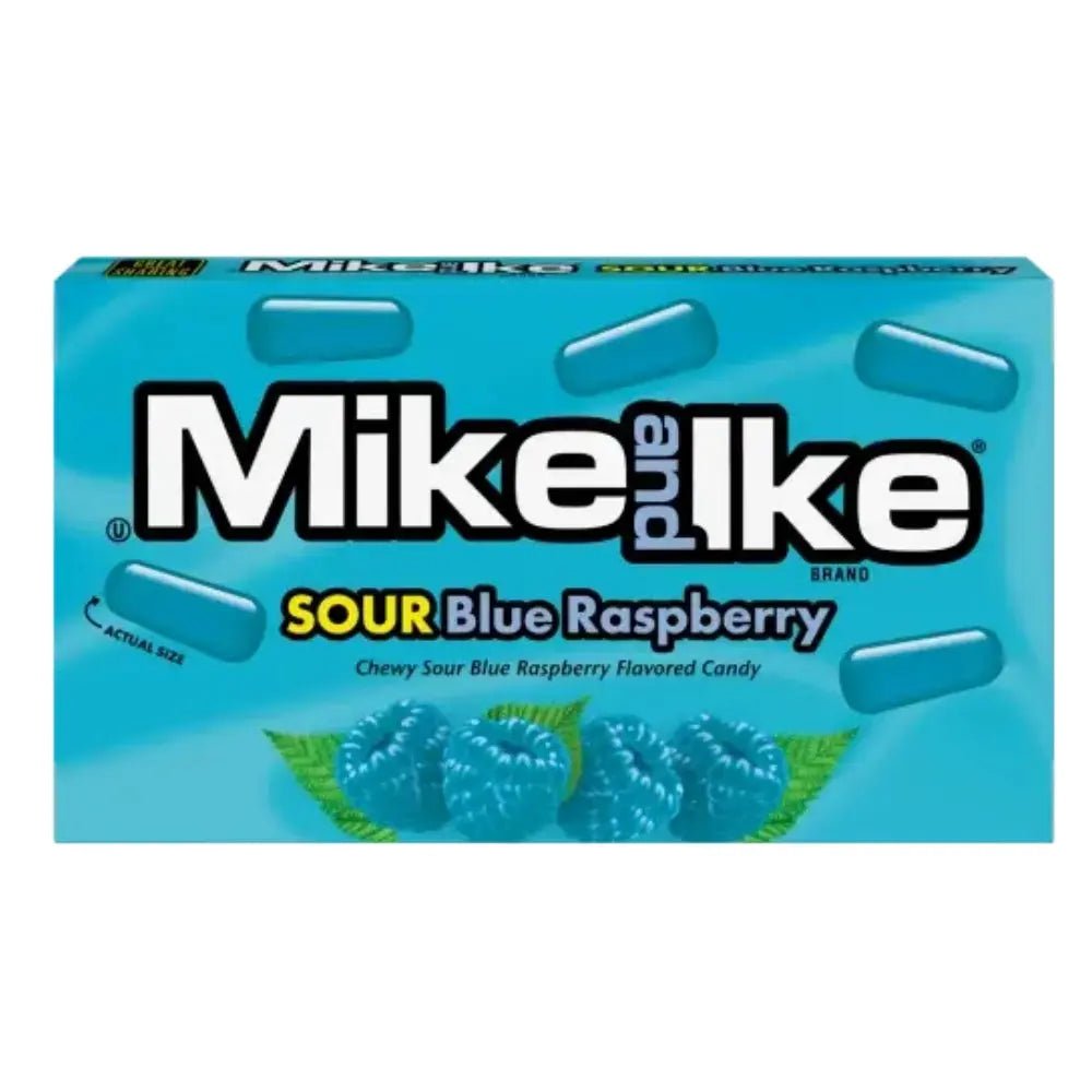 Mike and Ike Zure Blauwe Framboos 120g OhMyCandyBox