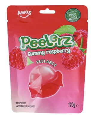 Amos Peelerz Gummy Raspberry 120g