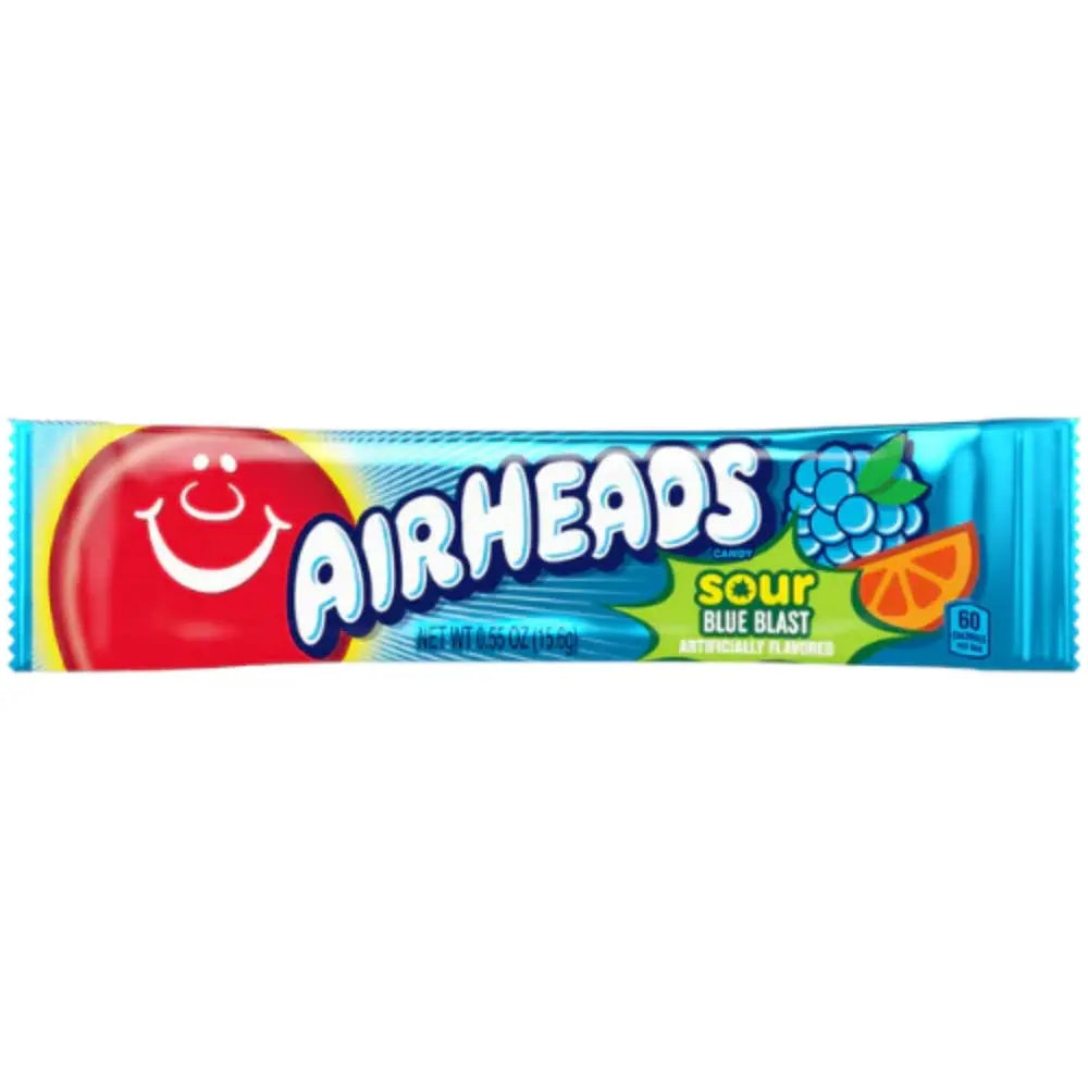 Barre Airheads Sour Blue Blast 16g OhMyCandyBox