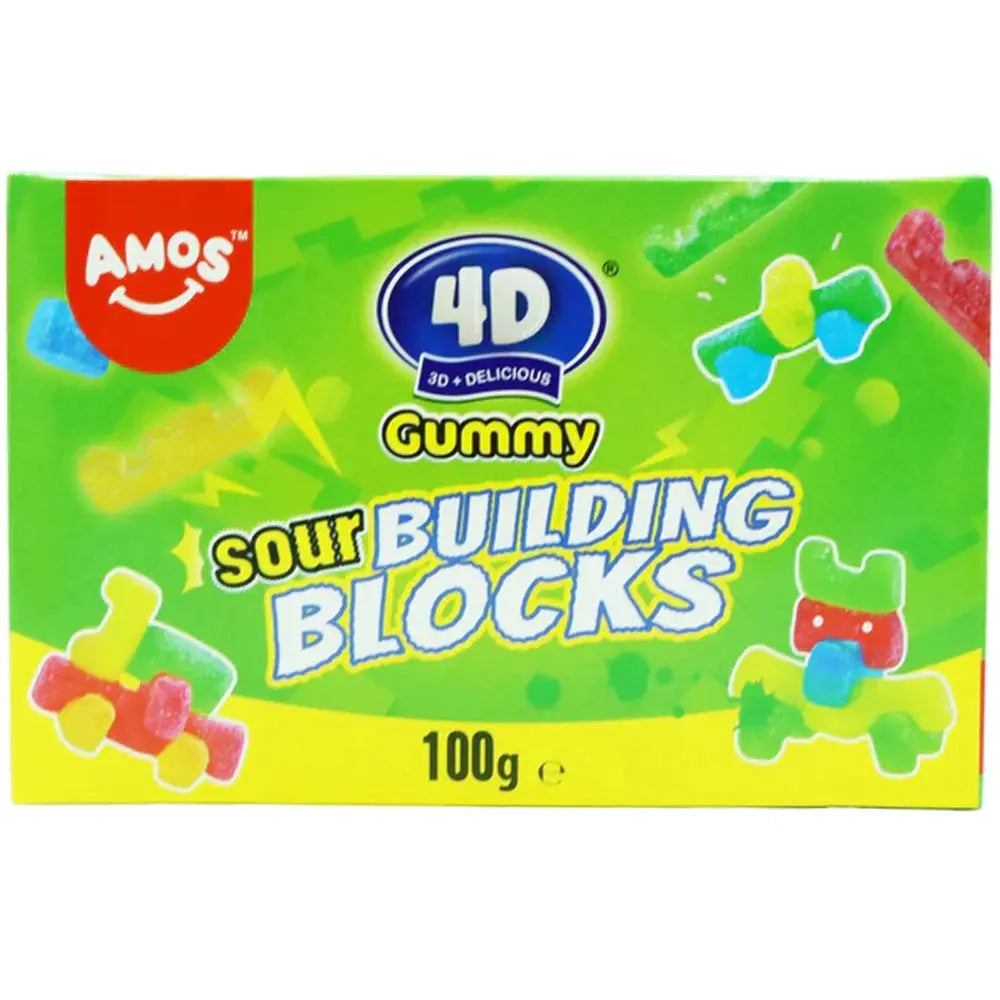 Amos 4D Blocs Gélifiés Acides 100g OhMyCandyBox