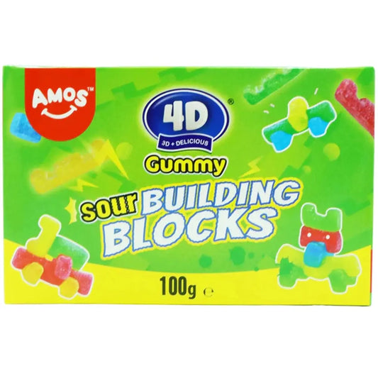 Amos 4D Blocs Gélifiés Acides 100g OhMyCandyBox