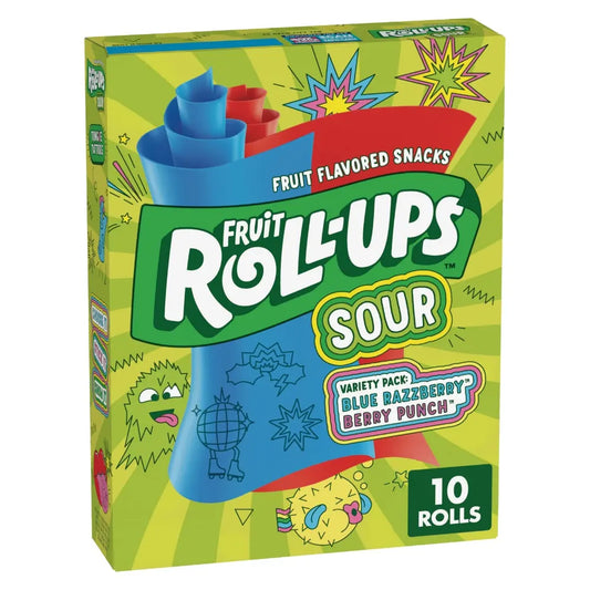 Fruit Roll-Ups Acidulés 10 Pack 141g OhMyCandyBox