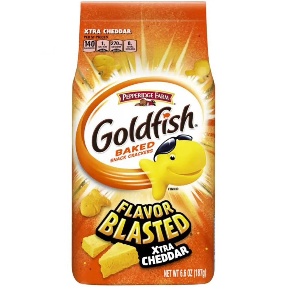 Goldfish Crackers Flavor Blasted Xtra Cheddar 187g OhMyCandyBox
