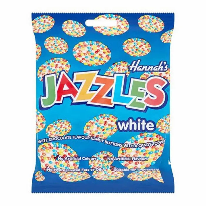 Jazzles blancs de Hannah 140g OhMyCandyBox