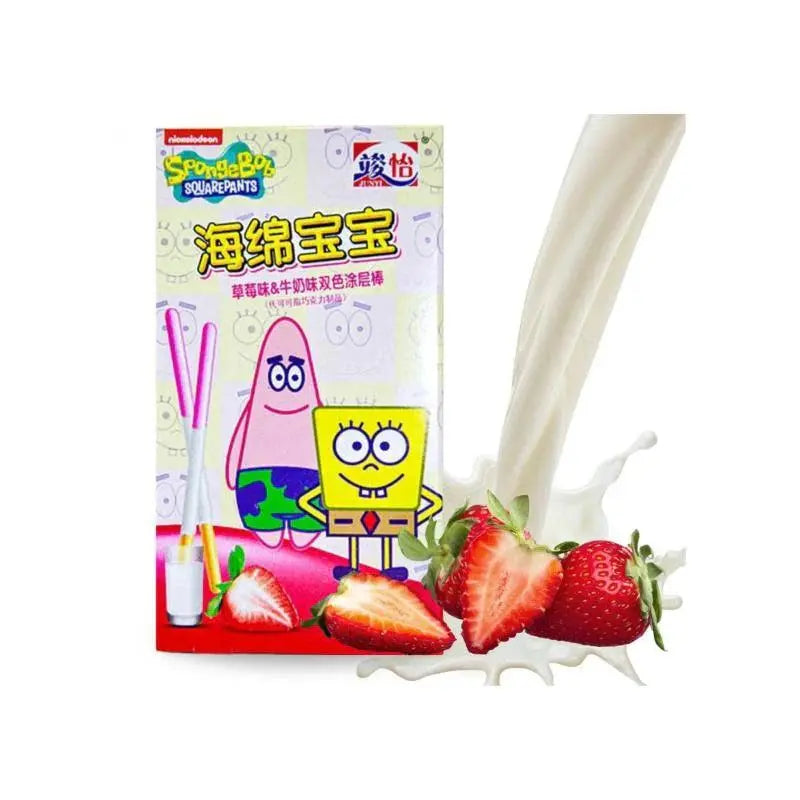 Junyi Fraise et Lait Bob l'Éponge 48g OhMyCandyBox