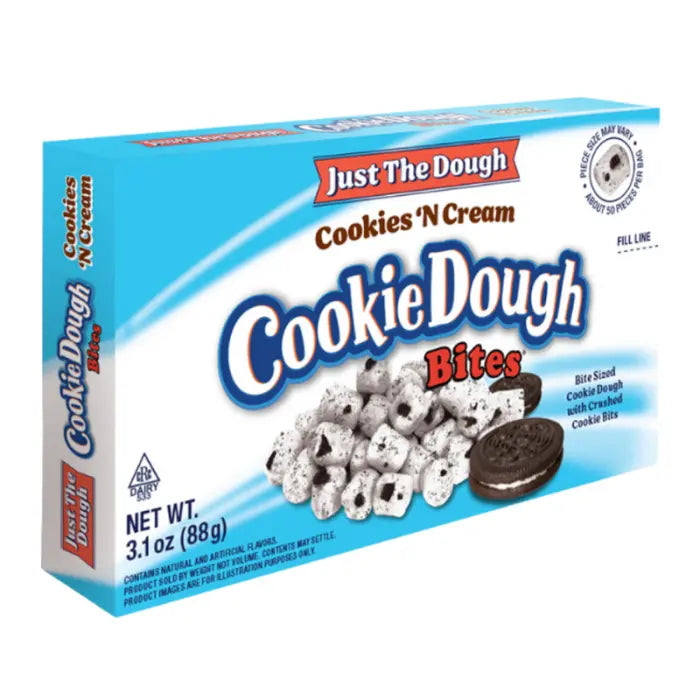 Just The Dough Bouchées de Pâte à Cookie Cookies 'N Cream 88g OhMyCandyBox