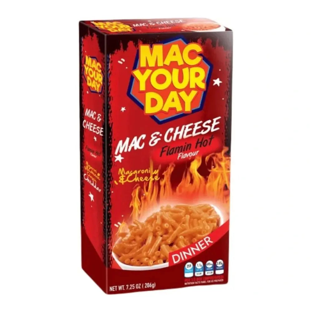 Mac Your Day Mac & Cheese Flamin Hot 206g OhMyCandyBox