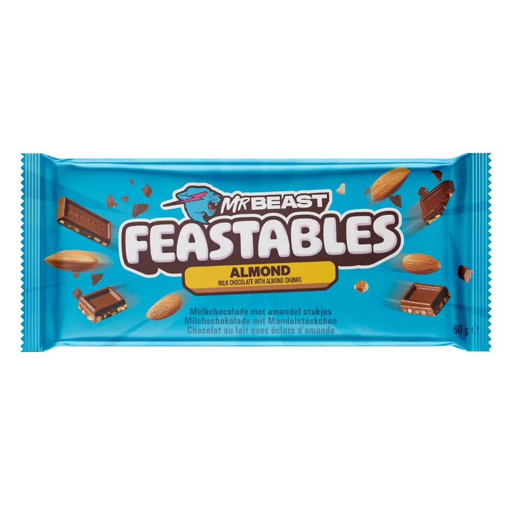 MrBeast Feastables Amande 60g OhMyCandyBox