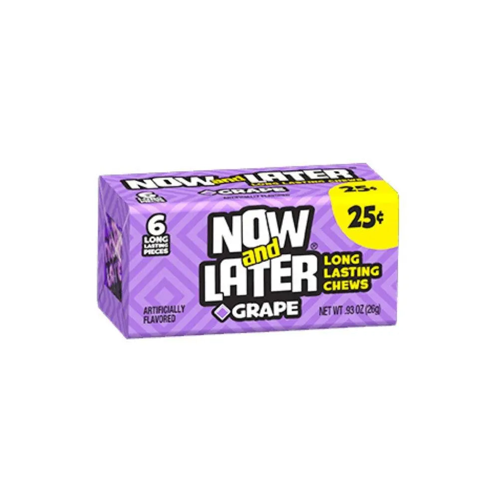Now & Later Druif 26g OhMyCandyBox