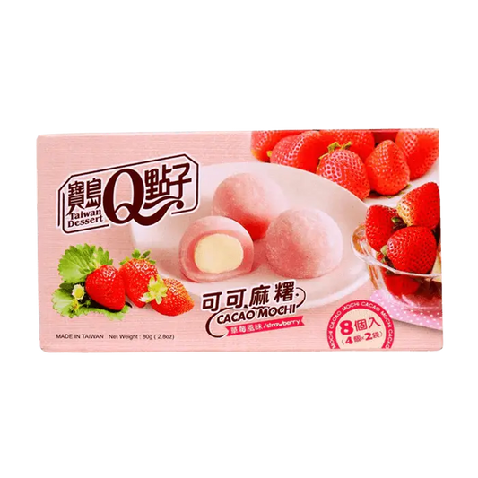 Mochi à la fraise au cacao Q Brand 80g OhMyCandyBox