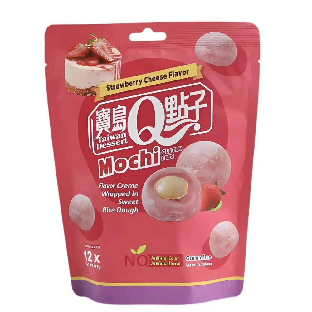 Mochi au fromage à la fraise Q Brand 180g OhMyCandyBox