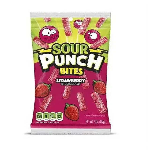 Bouchées Sour Punch Fraise 142g OhMyCandyBox