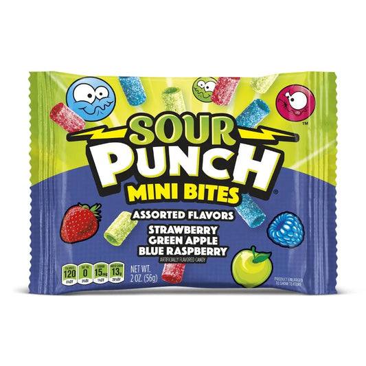 Sour Punch Mini Bites Saveurs Assorties 57g OhMyCandyBox