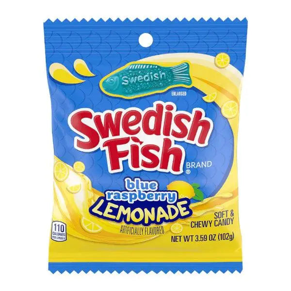Swedish Fish Framboise Bleue Limonade 102g OhMyCandyBox