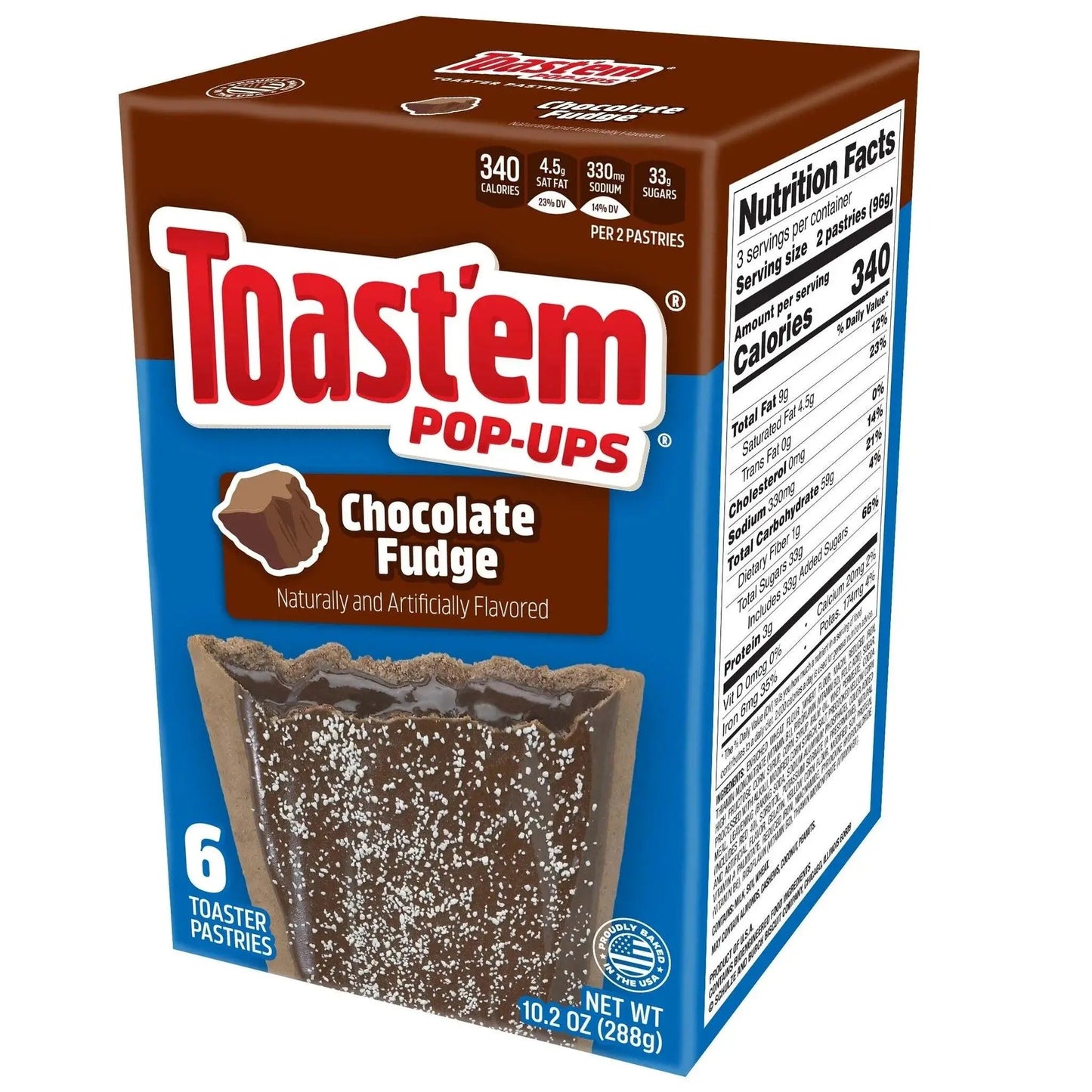 Toast'em Chocolat Fudge Glacé 288g OhMyCandyBox