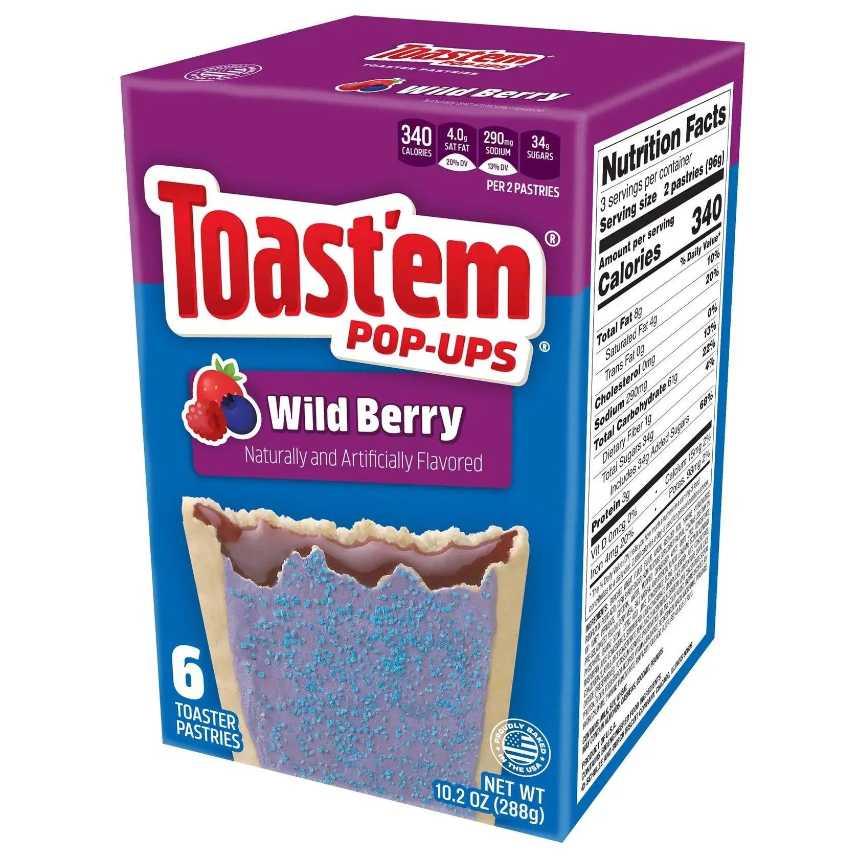 Toast'em Frosted Baies Sauvages 288g OhMyCandyBox