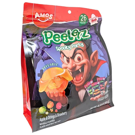 Amos Peelerz Spooky Party vrećica žvakaćih bombona, 26 kom, okus jabuka i jagoda