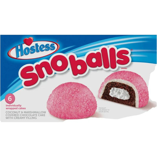 Hostess Snoballs Pink Pack (6x49.7g) 298g - OhMyCandyBox