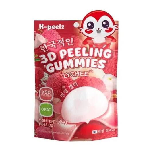K-Peelz Litchi Gummies 3D 75g OhMyCandyBox