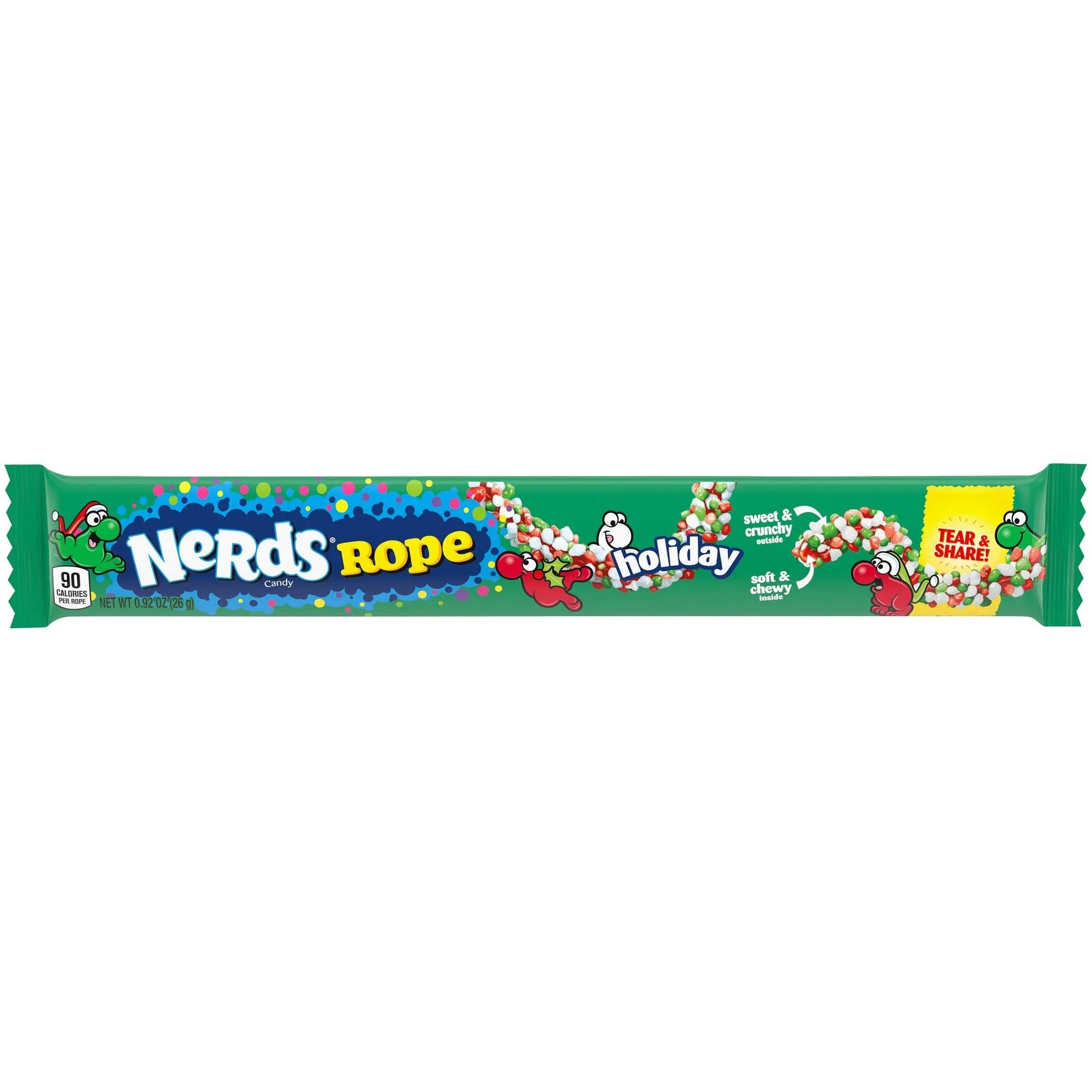 Nerds Feestdagen Touwen 29g OhMyCandyBox